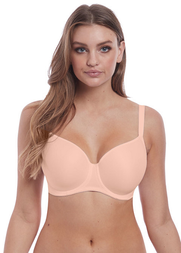 Modern Finesse WP Underwired Plunge Balcony Moulded Smooth T-Shirt Bra  Neutral Beige US34DD