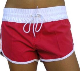 Sundrenched Plain Bubble Short (Red)