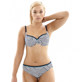 Panache Lucille Balconette Bikini Top (Geo Stripe)
